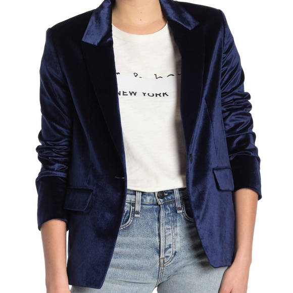 rag & bone Jackets & Blazers - Rag & Bone Monty Oversized Velvet Blazer